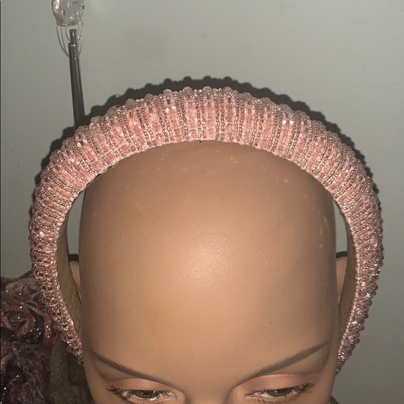 Pink Rhinestone Headband - Picture 2 of 4